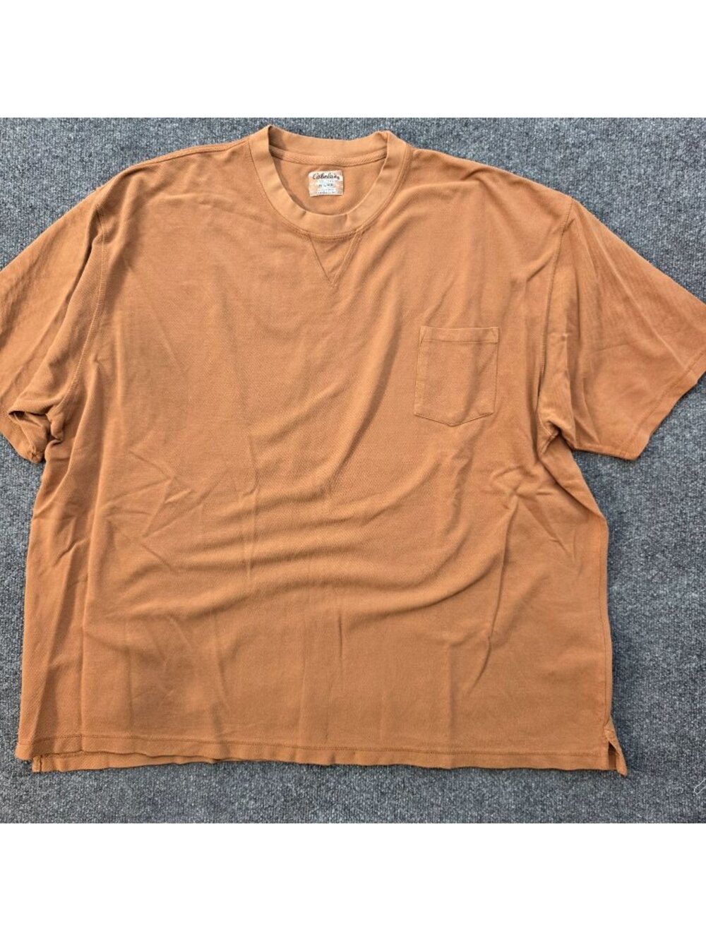 Cabela's Cotton Pocket T Shirt 3XL Brown Outdoor Work Heritage Normcore Casual